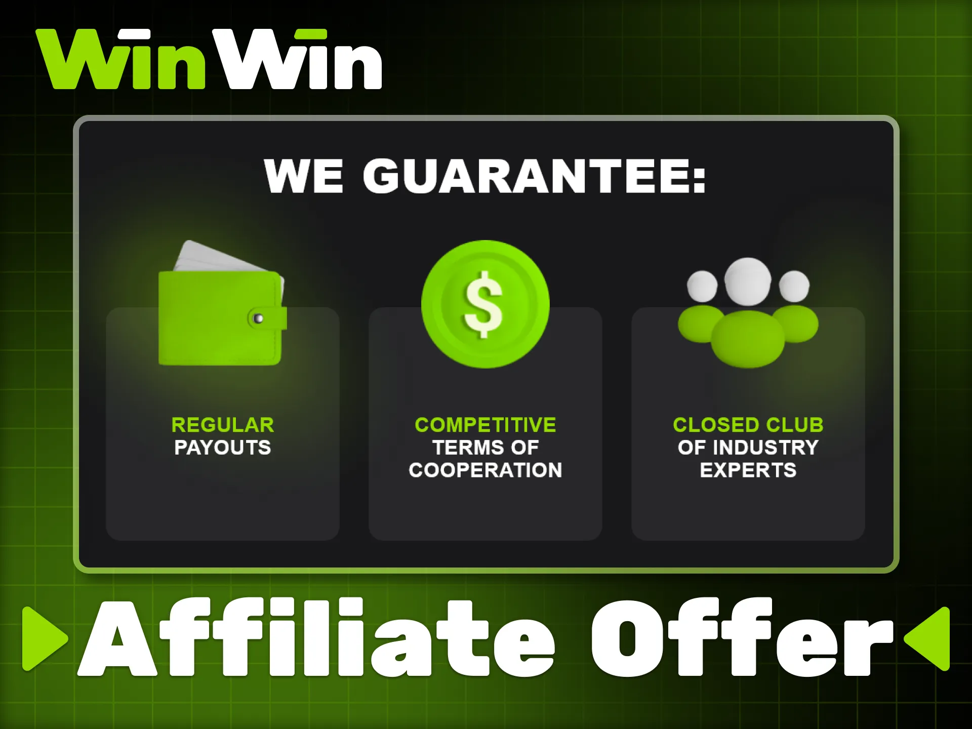 Maximize your earnings with the WinWin affiliate program.